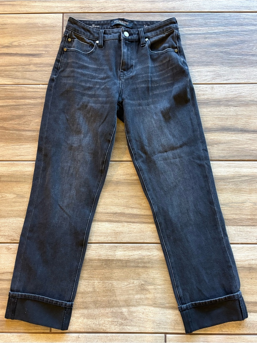 Liverpool Women's Black Boyfriend Jeans 2/26